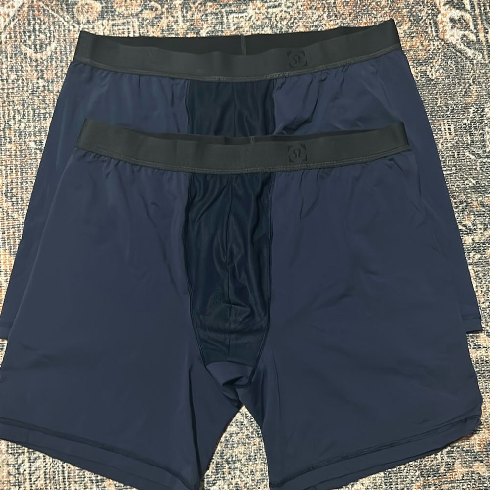 2 pair lululemon 2x navy boxer briefs $20